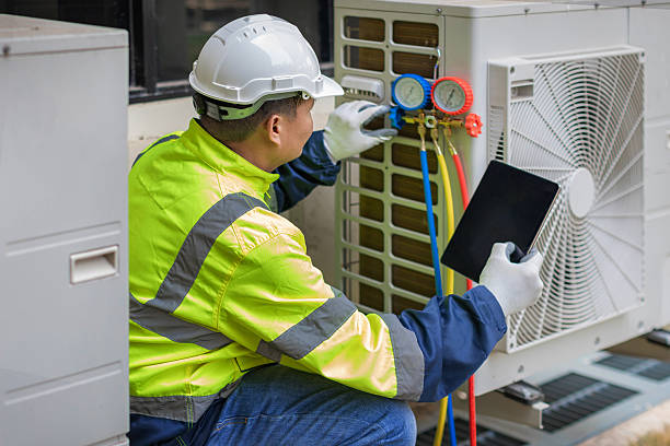 Professional Air Conditioning Repair technician working in Caledonia, OH